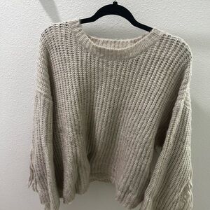 Cozy Gray Knit Sweater